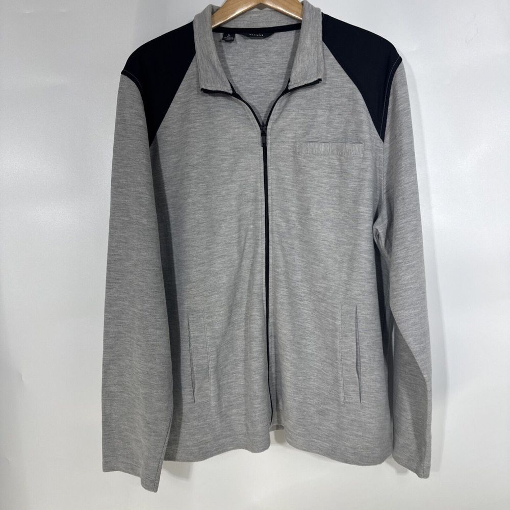 Alfani Sweaters Full‎ Zip Mens X-large Grey| Black